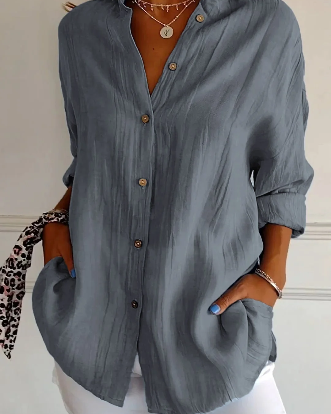 Women's Elegant Blouse | Soft Breathable | Flattering Tapered Waist