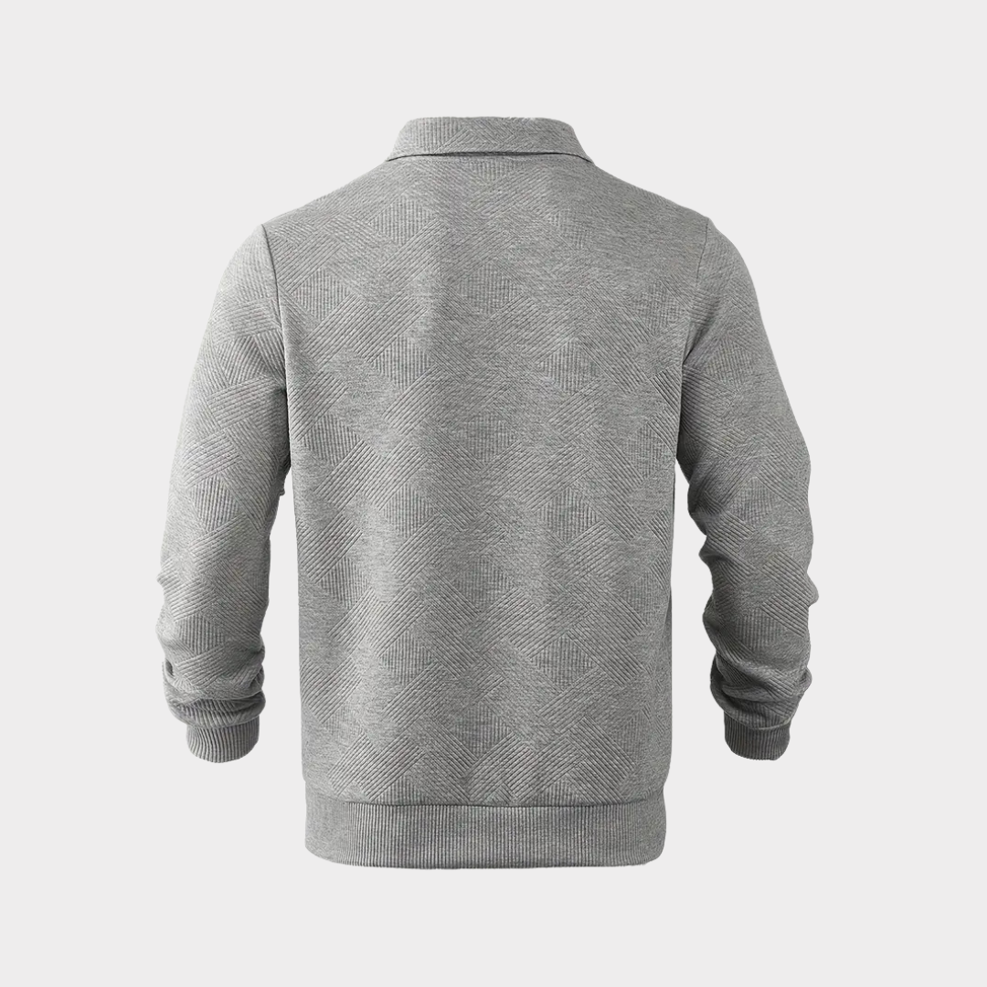 Jersey de hombre con cremallera de un cuarto | Acabado de primera calidad