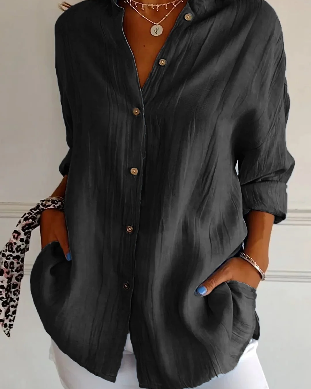 Women's Elegant Blouse | Soft Breathable | Flattering Tapered Waist