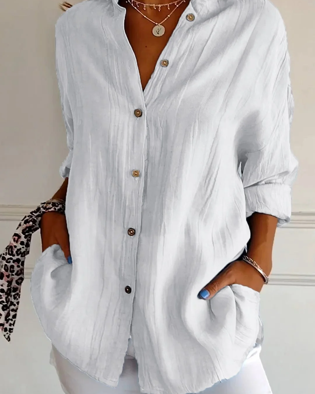 Women's Elegant Blouse | Soft Breathable | Flattering Tapered Waist