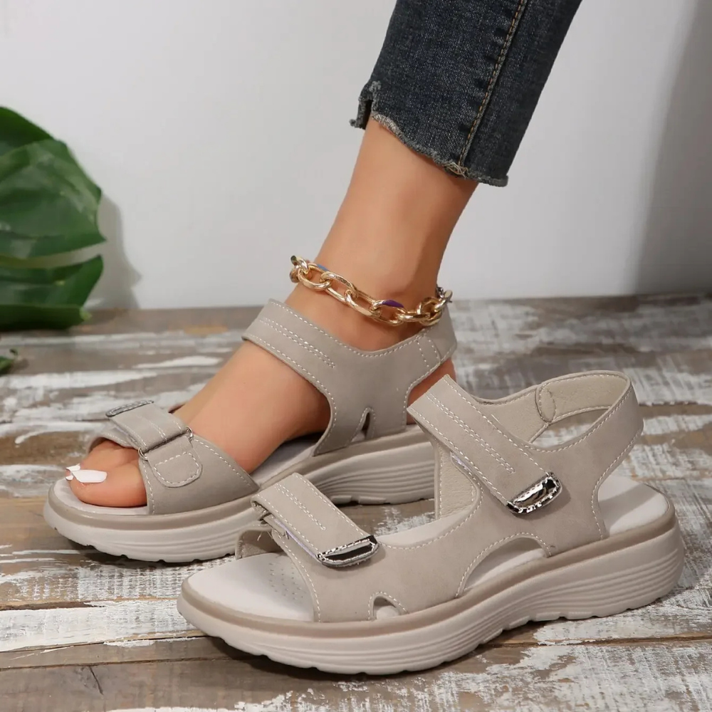 Women's Orthopedic Sandals with Adjustable Straps | Comfortable Walking Shoes for Daily Wear and Supportive Summer Footwear
