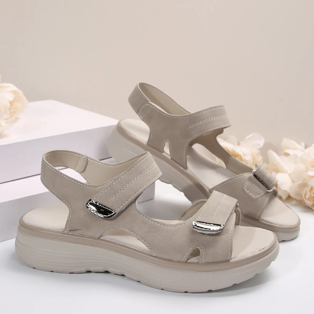 Women's Orthopedic Sandals with Adjustable Straps | Comfortable Walking Shoes for Daily Wear and Supportive Summer Footwear
