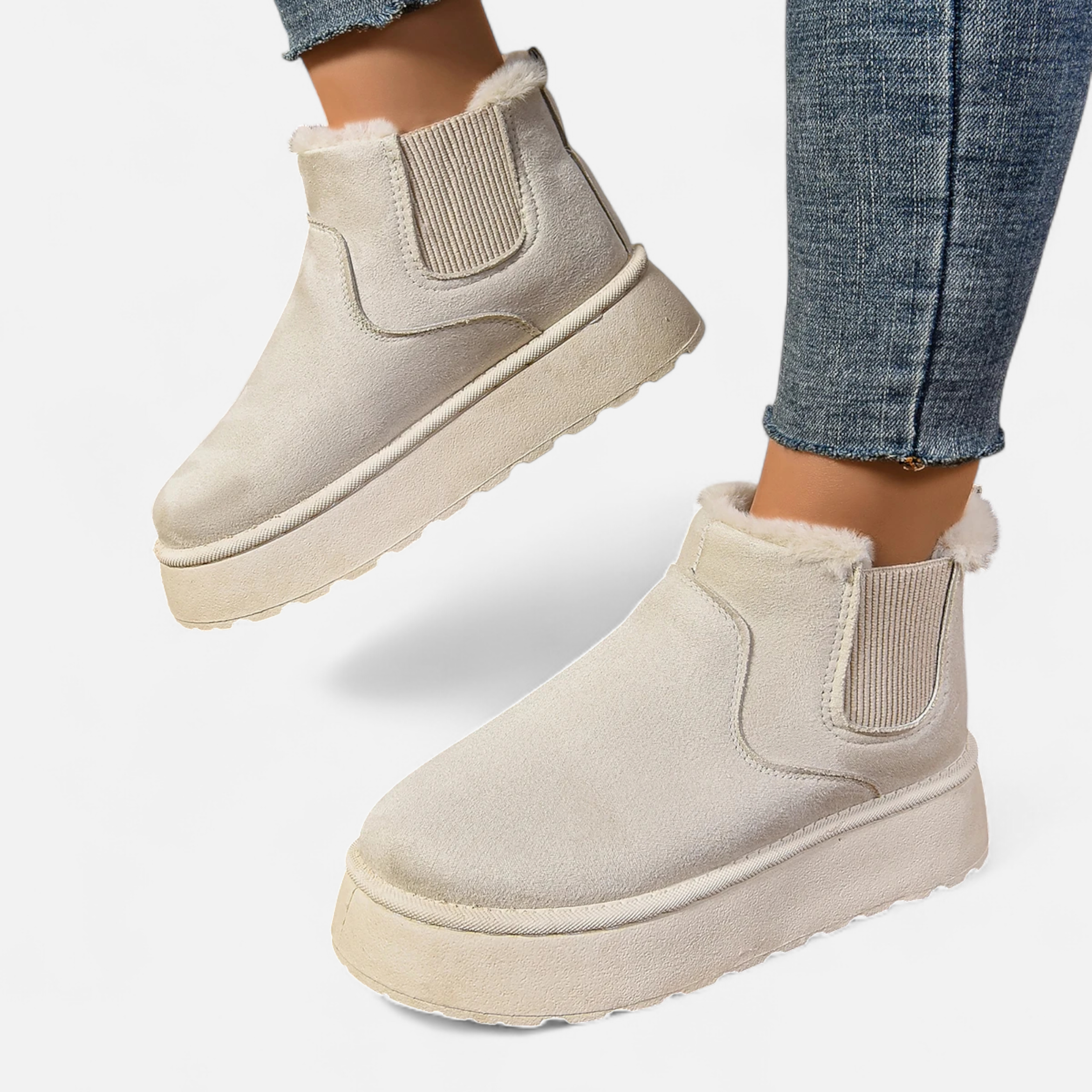 Platform Chelsea Ankle Boots for Women - Image 1