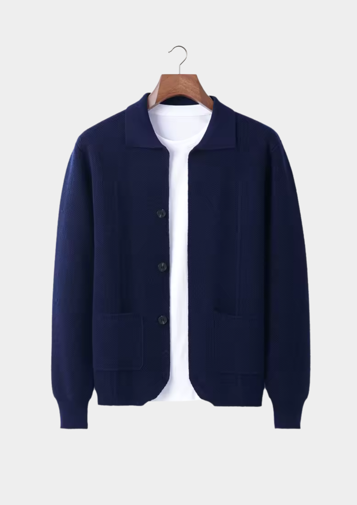 Button-Down Collared Sweater for Men - Image 12