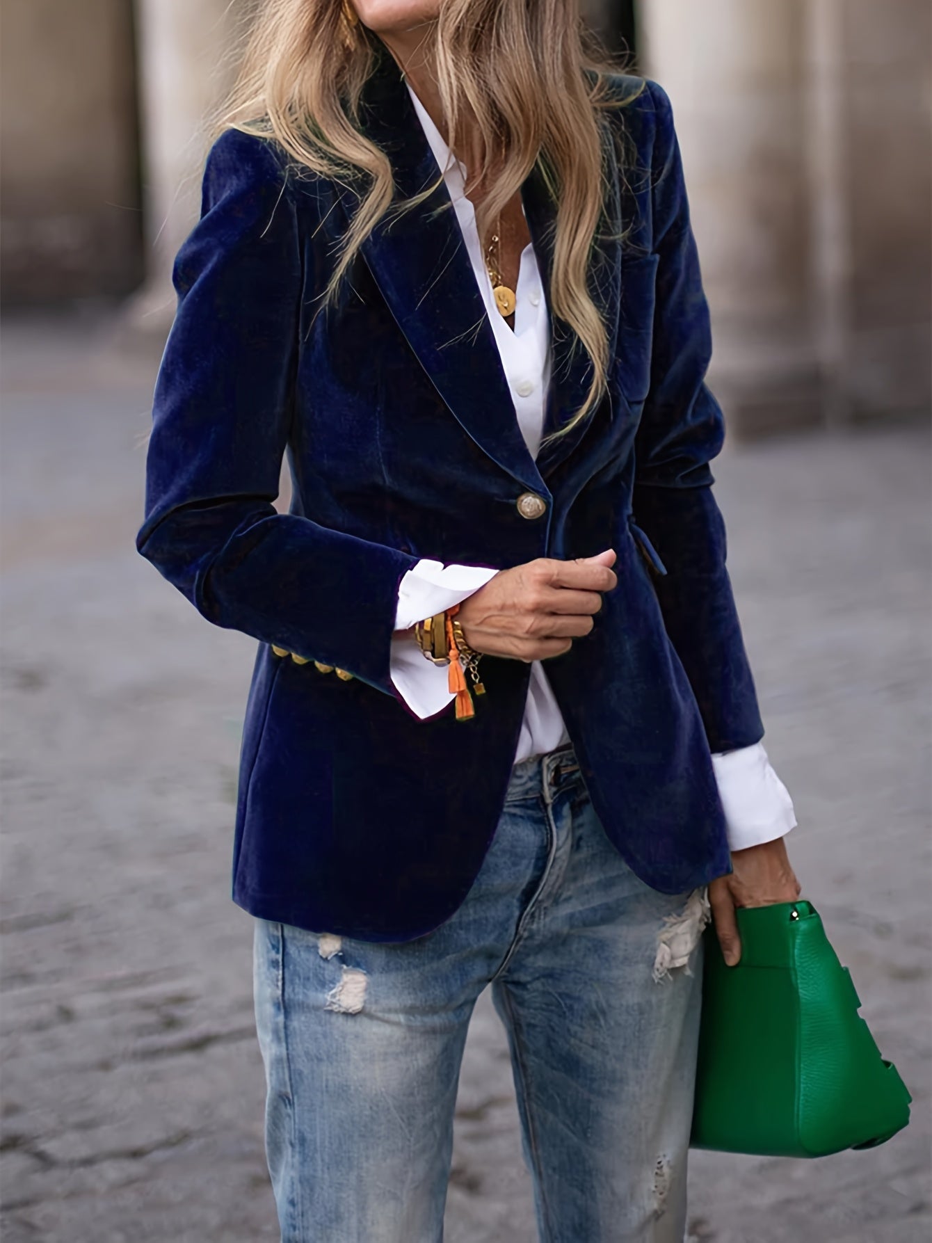 Fitted Blazer for Women - Image 2