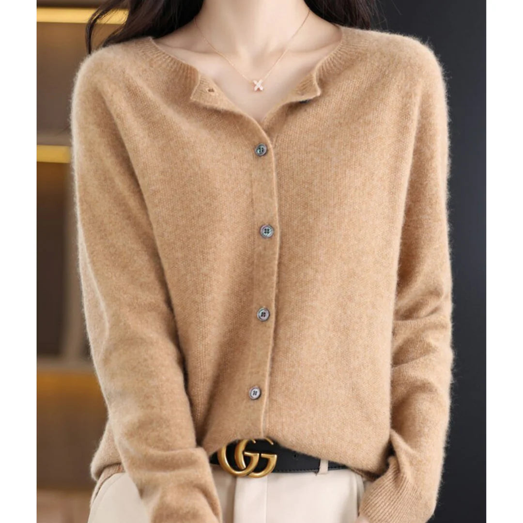 Women’s V-Neck Button Knit Cardigan
