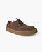 Mocasines de ante para hombre con suela de crepé | Zapatos informales con cordones y costuras en contraste | Mocasines cómodos cosidos a mano