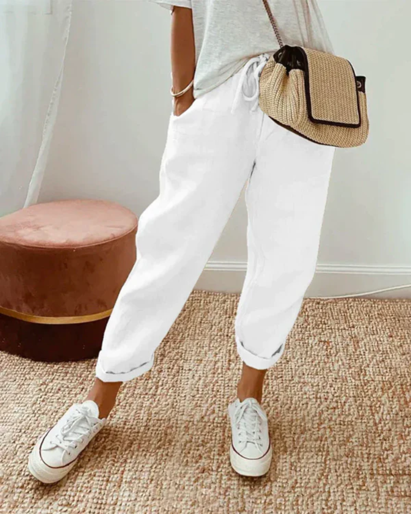 Women's Premium Linen Trousers | Breathable