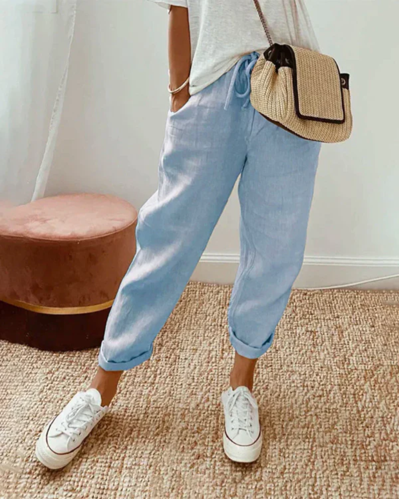 Women's Premium Linen Trousers | Breathable