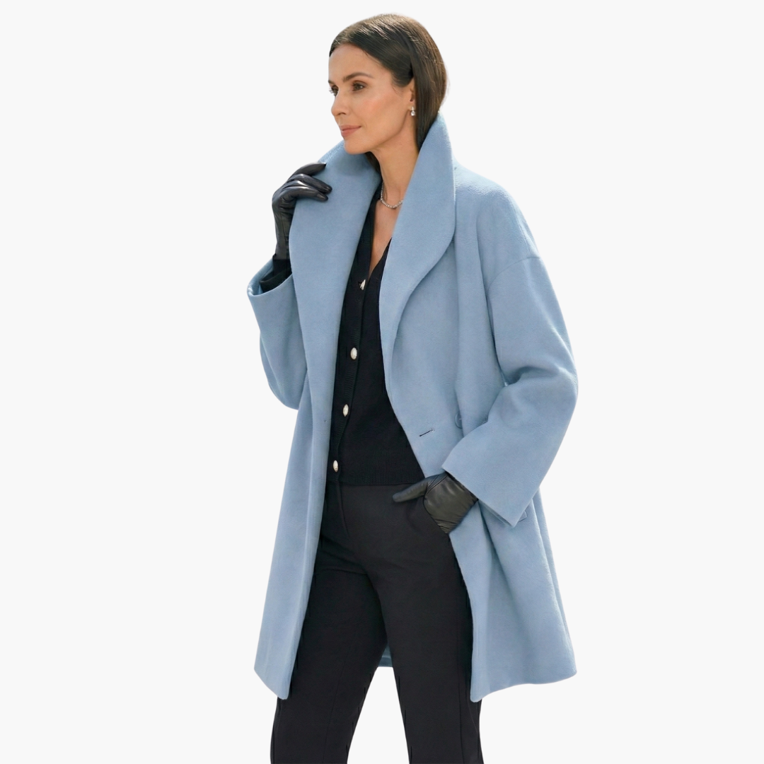 Oversized Cocoon Coat for Women - Image 4