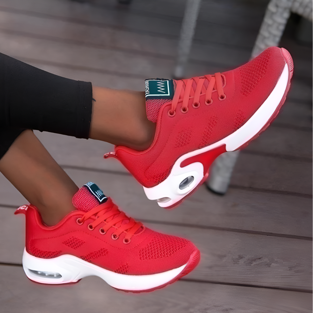 Zapatos ortopédicos de paseo para mujer | Zapatillas ligeras con soporte para el arco | Calzado sin cordones de malla transpirable para una comodidad que dura todo el día