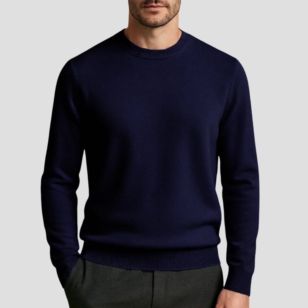 Men's cashmere sweaters - A classic crewneck with timeless elegance