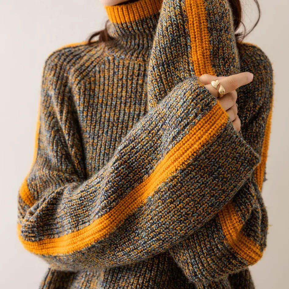 Κομψό ζιβάγκο πουλόβερ από μαλλί υψηλής ποιότητας