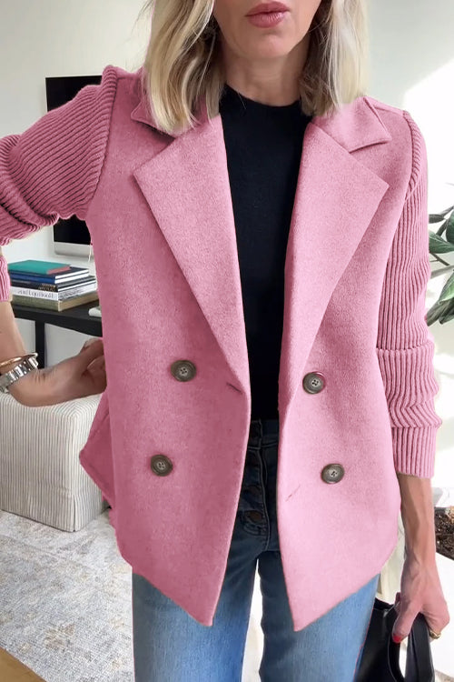 Double-Breasted Relaxed Fit Jacket for Women - Image 4