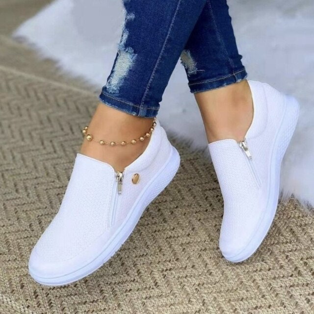 Marina - Women's Shoes with Zip
