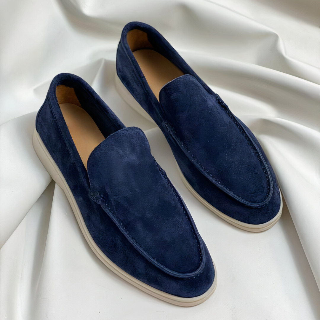 Ανδρικά vintage loafers | Κλασικά παπούτσια χωρίς κορδόνια από δερματίνη με χειροποίητες ραφές | Άνετα παπούτσια για καθημερινή χρήση και επίσημες περιστάσεις