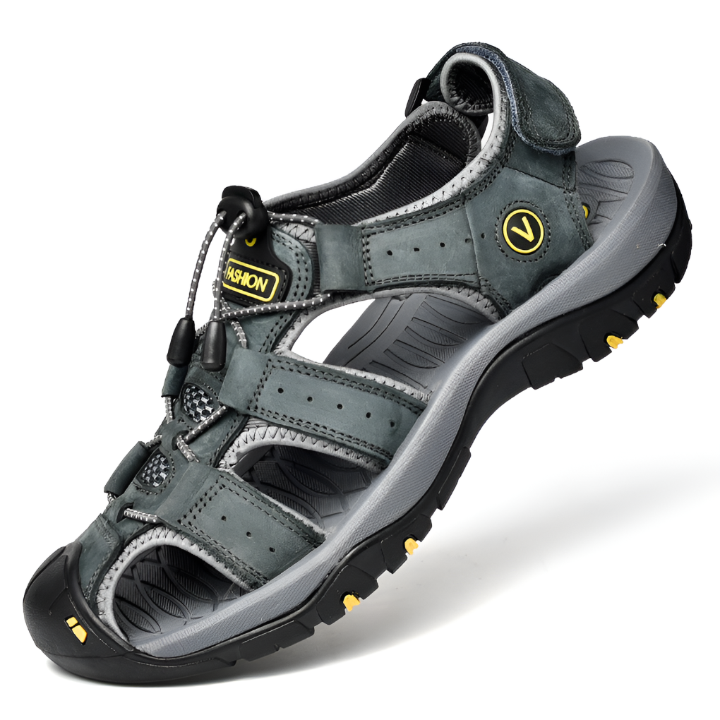 Men's Orthopedic Sandals with Adjustable Straps | Supportive Walking Shoes for Everyday Comfort and Healthy Foot Alignment