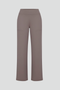 Pantaloni da donna a vita alta e a gamba larga | Comodi pantaloni a gamba dritta senza chiusura, con tasche laterali | Design intrecciato su tutta la lunghezza