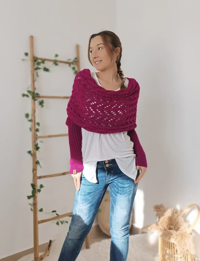 Écharpe douillette de style bohémien pour femmes