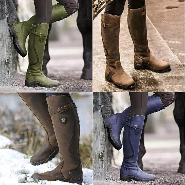 Bottes d'équitation imperméables pour femme | Bottes d'hiver isolantes montant jusqu'aux genoux, dotées d'une semelle antidérapante, pour la marche en plein air et l'équitation