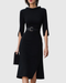 Vestido midi negro clásico