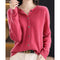 Women’s V-Neck Button Knit Cardigan