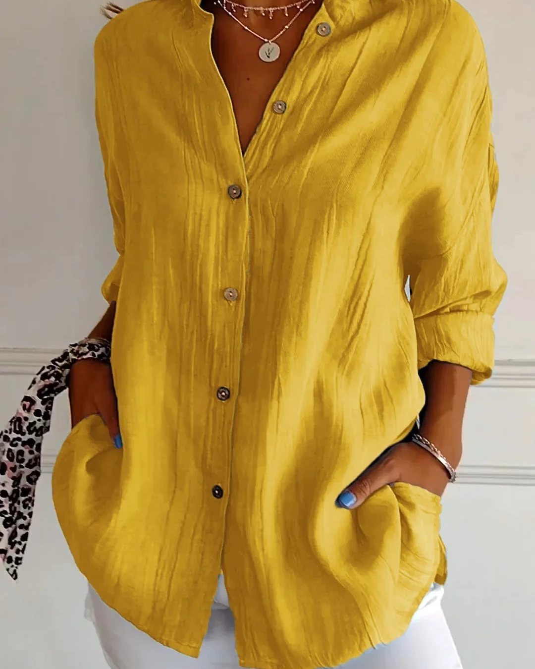 Women's Elegant Blouse | Soft Breathable | Flattering Tapered Waist