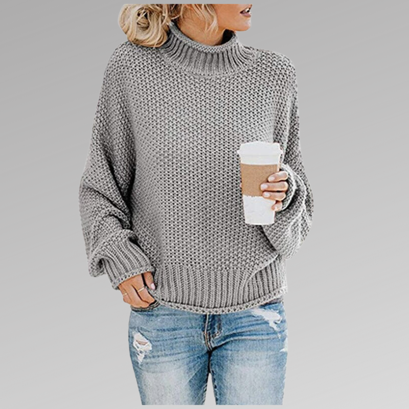 Oversized Turtleneck Sweater for Women - Image 5