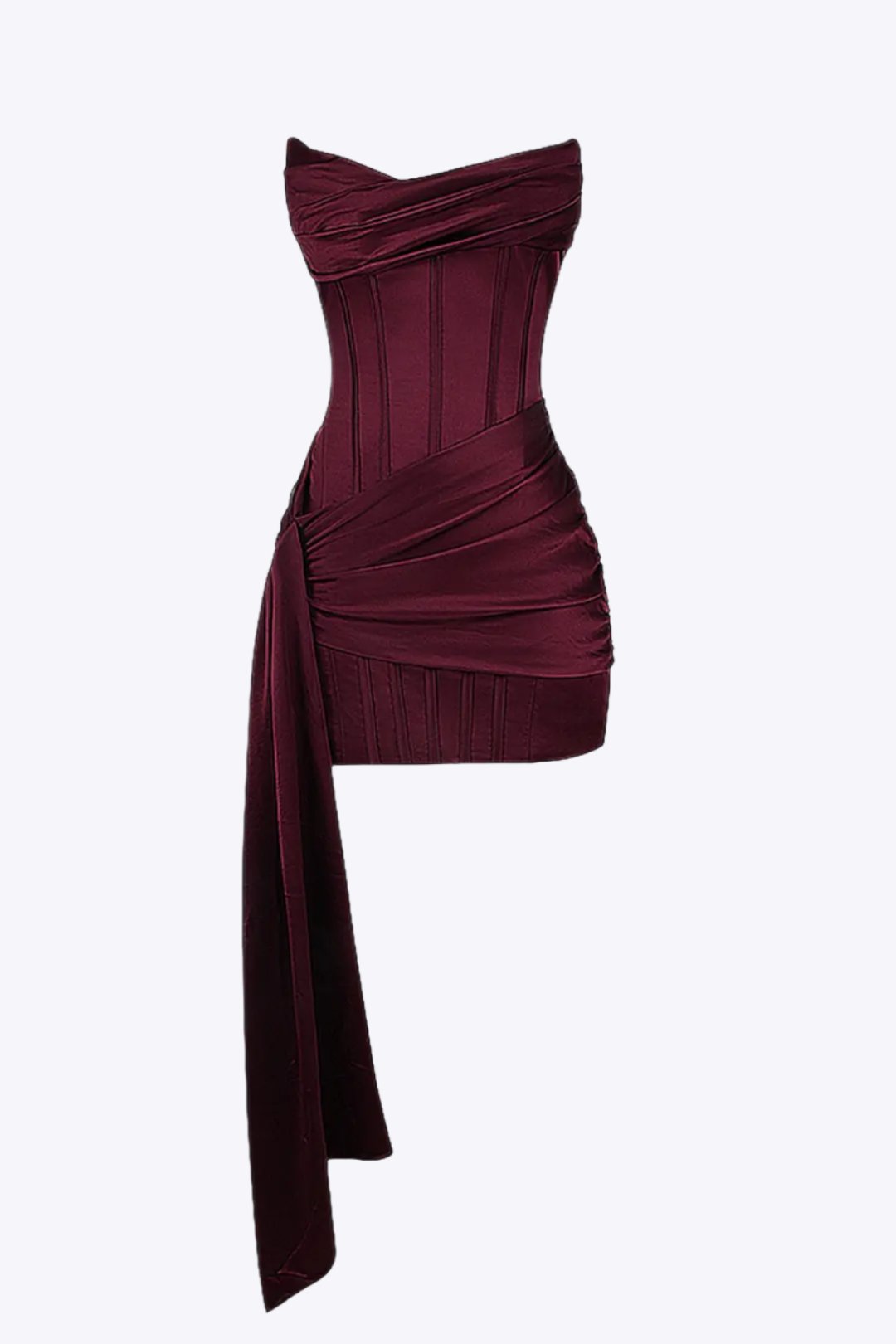Brooklyn - Elegant sleeveless satin mini-dress for women