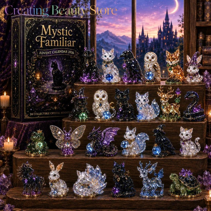 2026 Magic Animal-julekalender – Christmas Crystal-serien – Kalender-blindbox