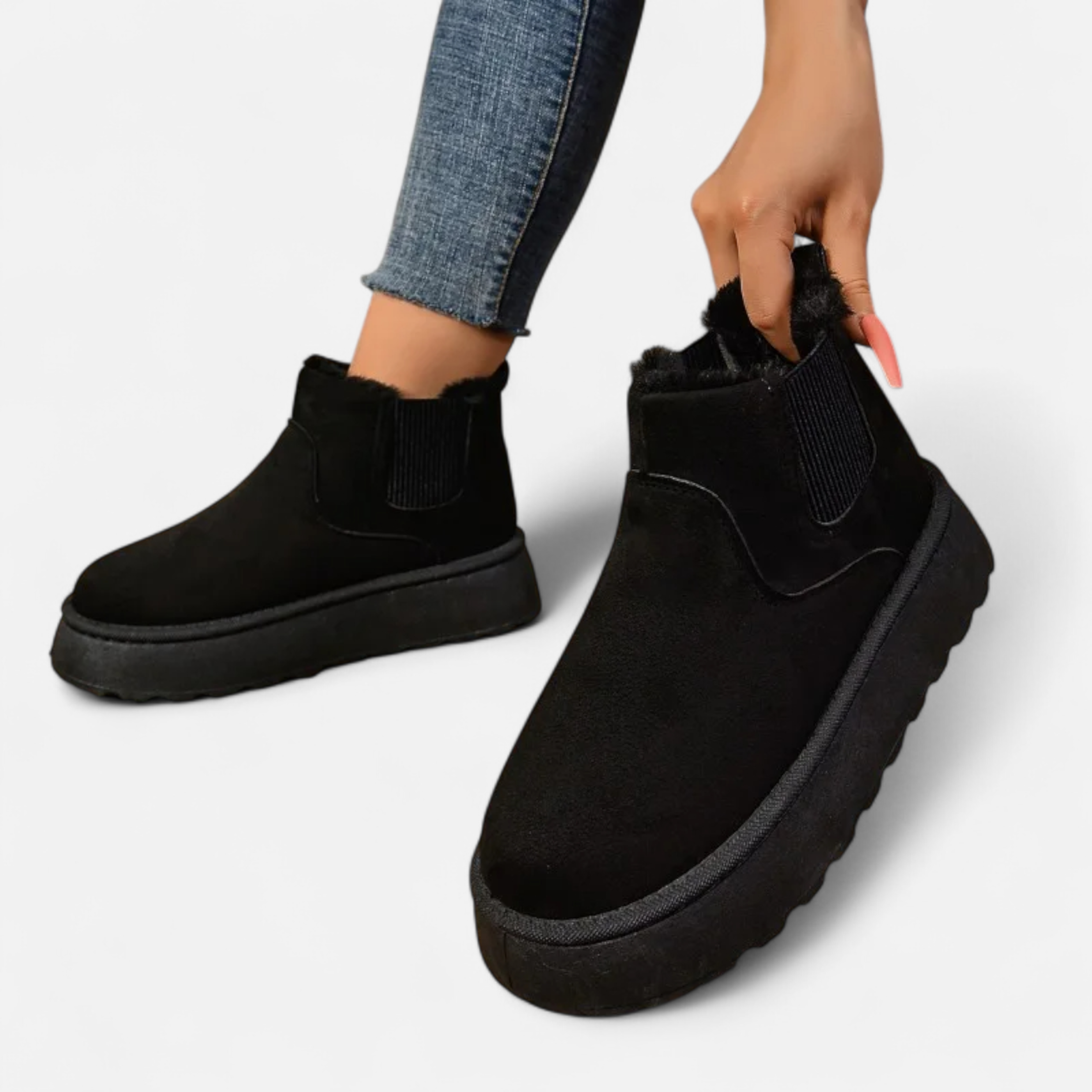 Platform Chelsea Ankle Boots for Women - Image 13