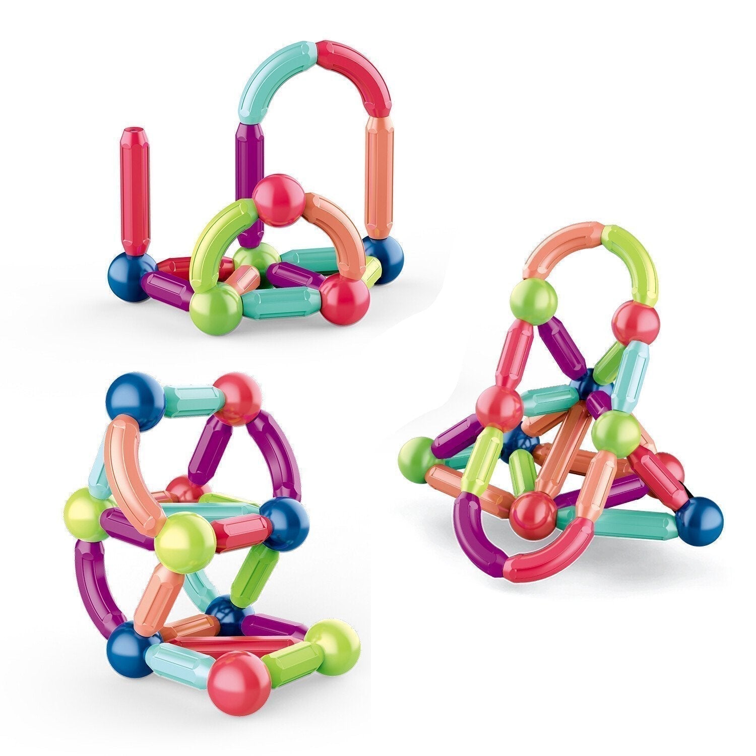 MagnaFun Blocks - Jouets magnétiques pour un jeu créatif et éducatif