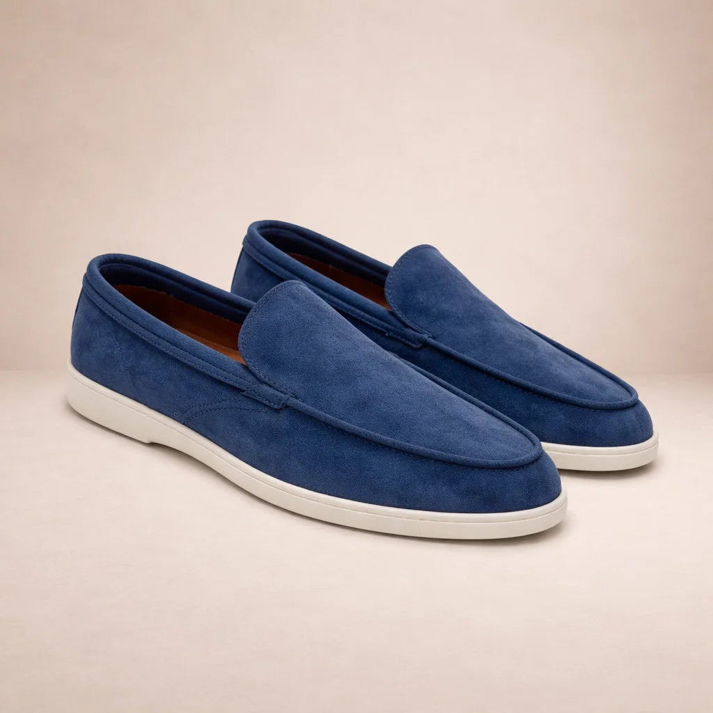 Mocassins en cuir pour homme | Chaussures décontractées à enfiler pour tous les jours | Chaussures « smart casual » à coupe classique et tige basse