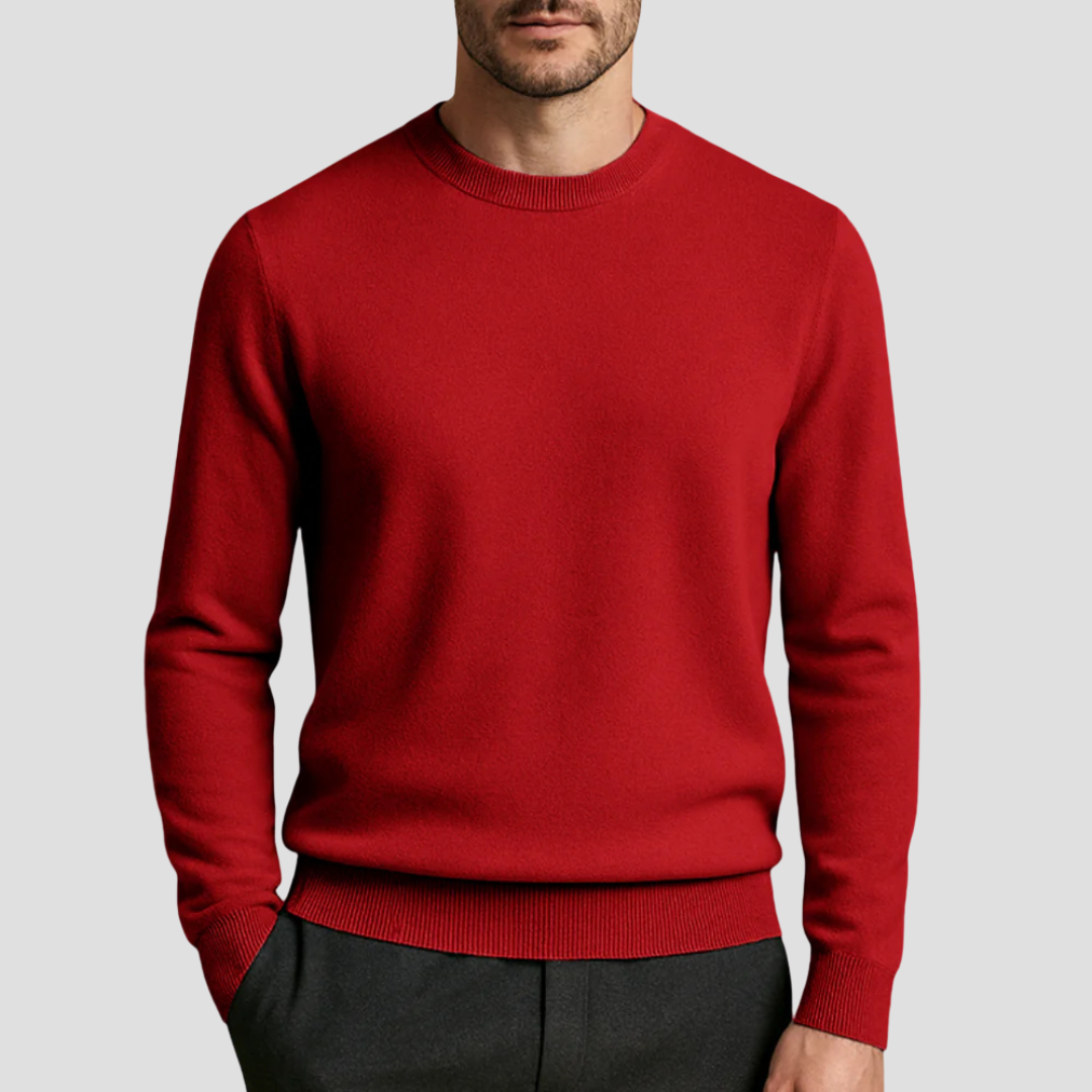Men's cashmere sweaters - A classic crewneck with timeless elegance