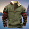Men's Tribal Graphic Knit - Warm Zipper-Neck Pullover