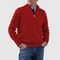 Men's sweater with half zipper