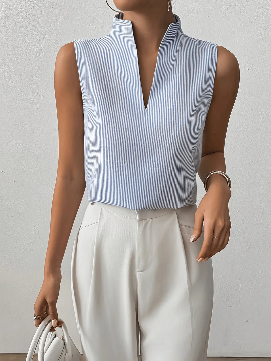 Women’s Sloane Striped Sleeveless Blouse