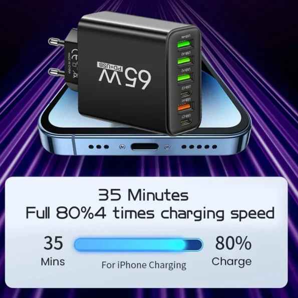 Image of 65W Multi-Port USB Wall Charger