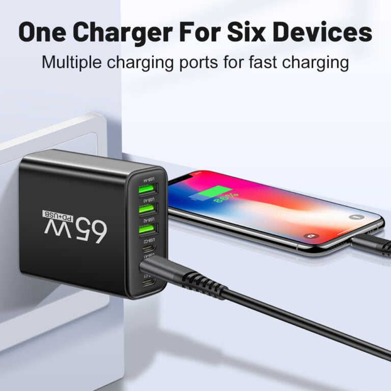 Image of 65W Multi-Port USB Wall Charger