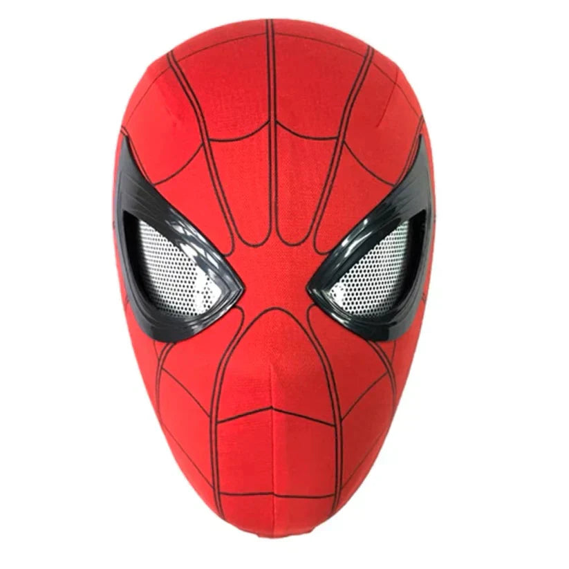 Maska Spider-Mana s pohyblivýma očima | Elektronická blikající helma superhrdiny pro cosplay a Halloween | Dobíjecí provedení