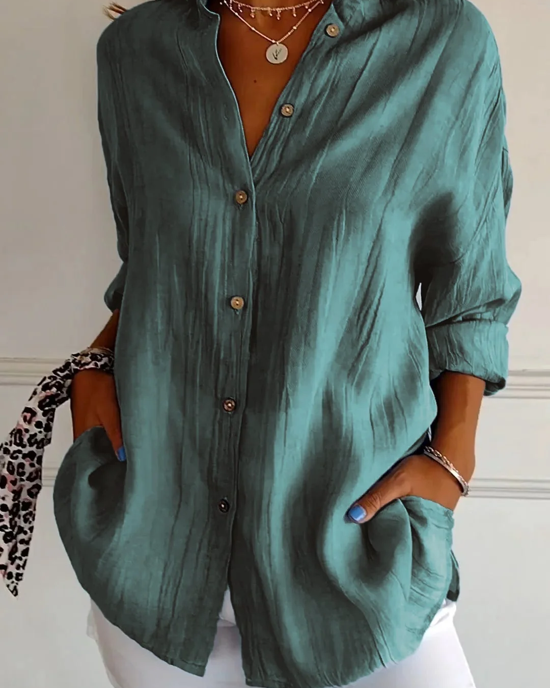 Women's Elegant Blouse | Soft Breathable | Flattering Tapered Waist