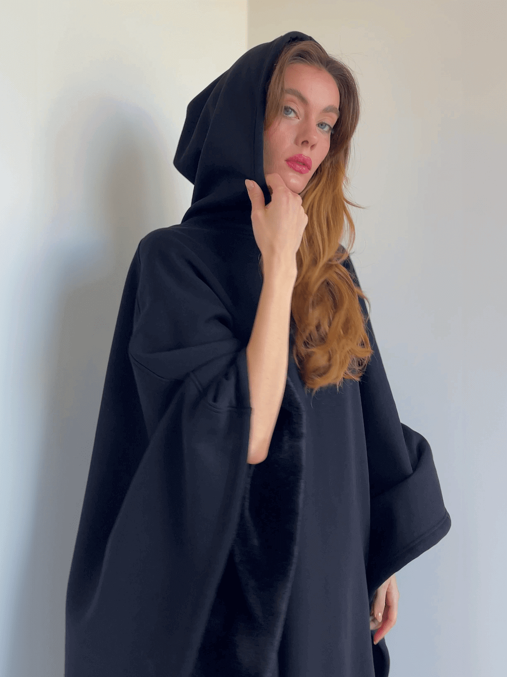 Damen Gewichteter Hoodie Oversized Kapuzenpullover Anti-Stress
