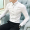 Cămașă pentru bărbați cu croi slim fit și mâneci lungi | Cămașă elegantă cu nasturi, care nu necesită călcare | Cămașă de lucru ușoară și respirabilă, potrivită pentru toate anotimpurile