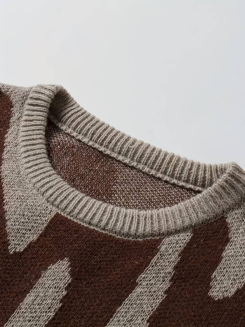 Graphic Crewneck Sweater for Men - Image 8