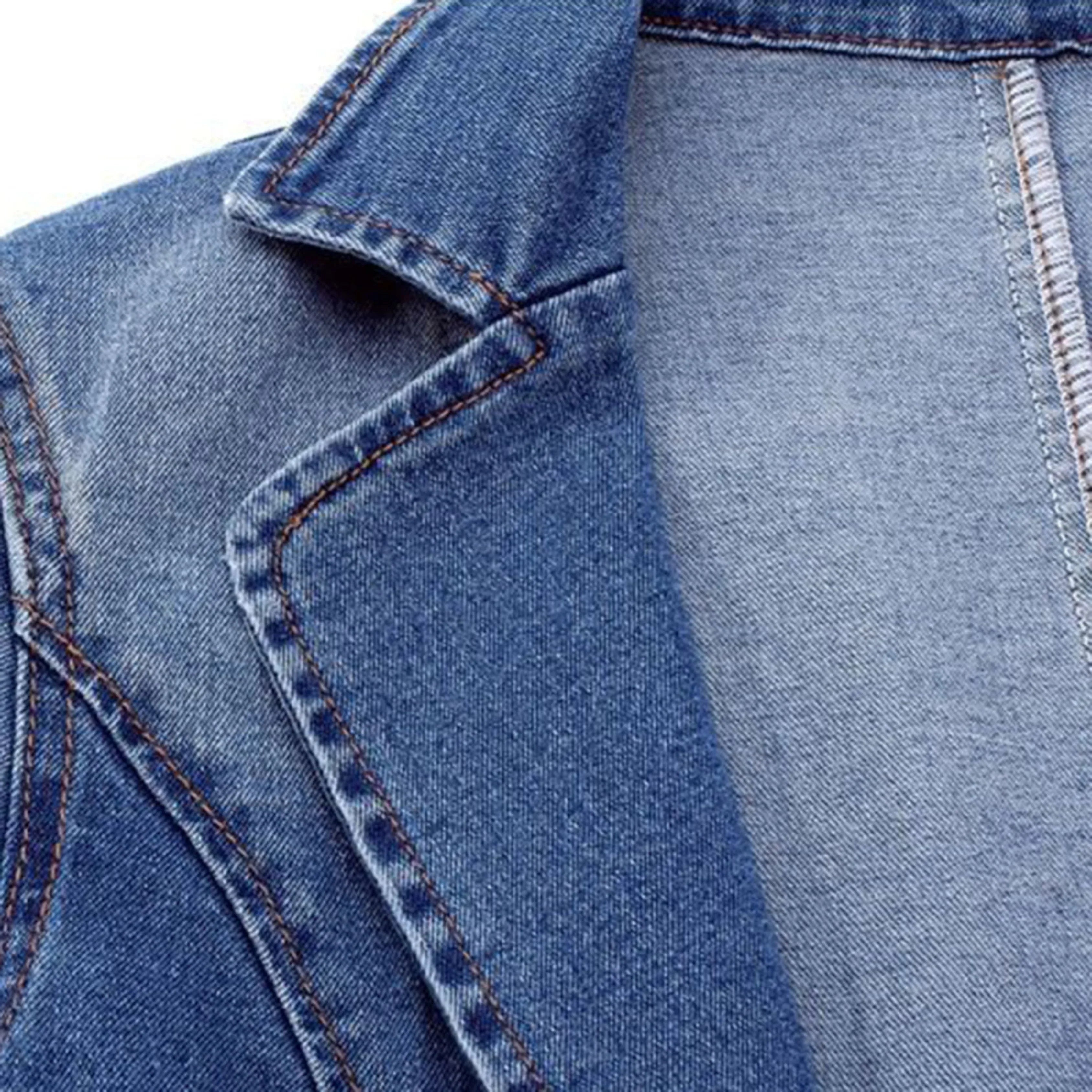 Blazer da donna in denim e stile moderno