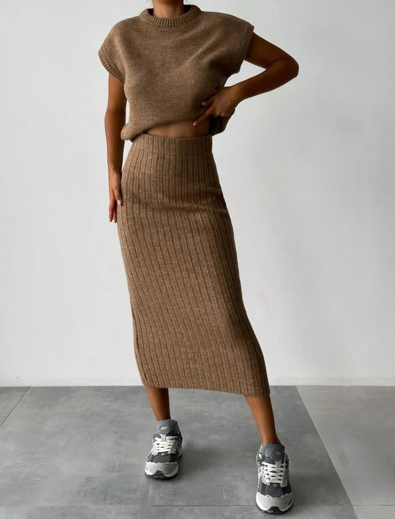Sleeveless Ribbed Knit Top for Women - Image 6