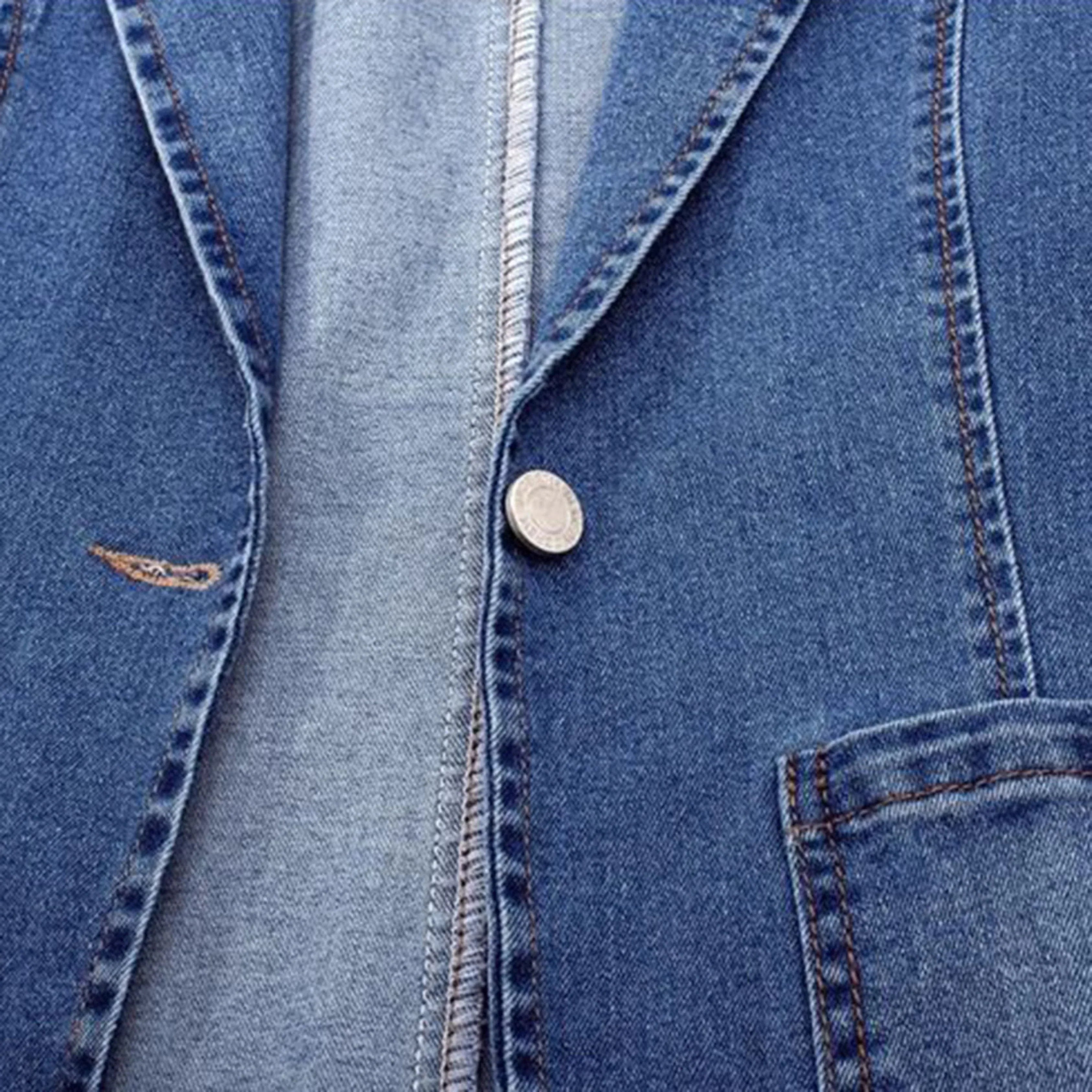 Blazer da donna in denim e stile moderno