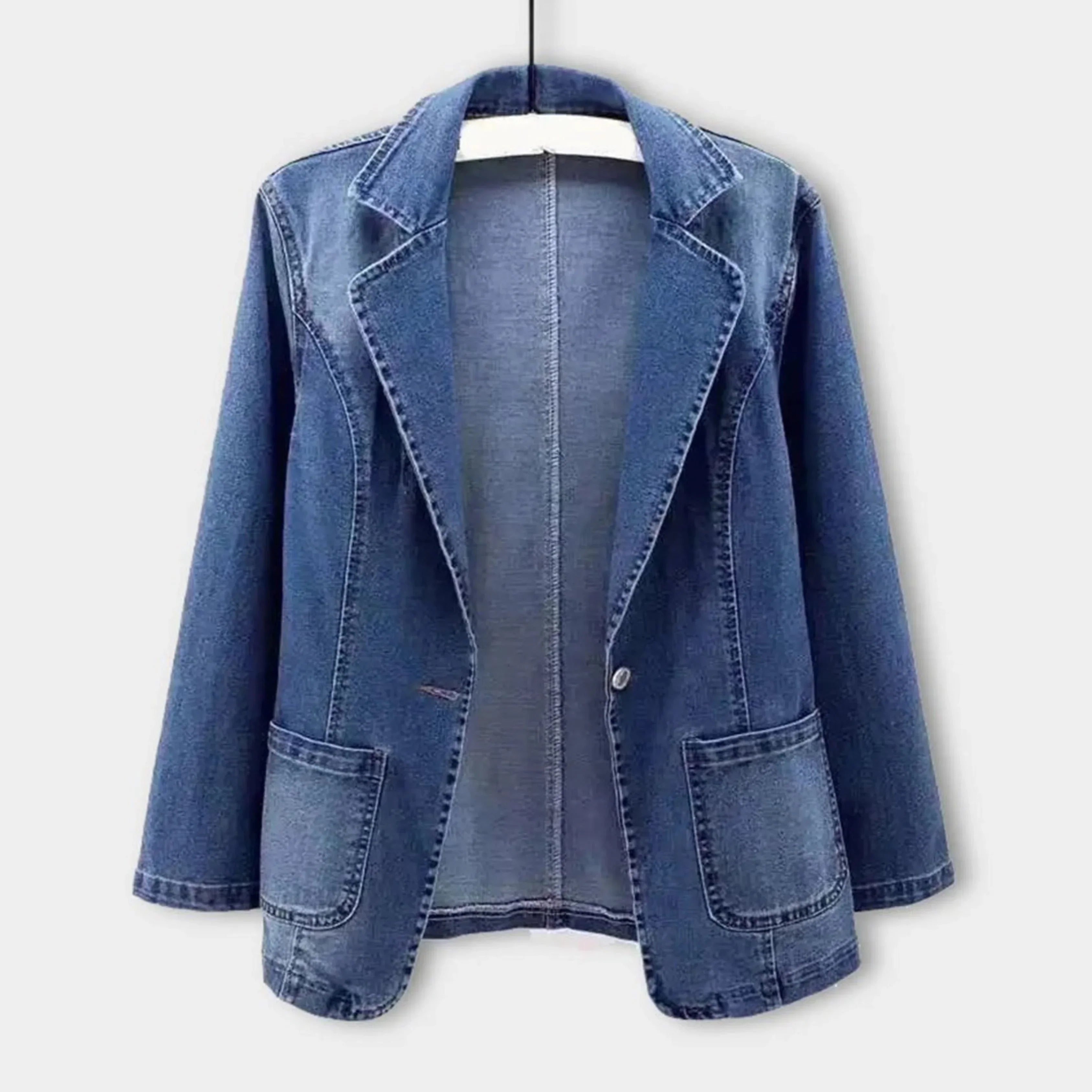 Blazer da donna in denim e stile moderno