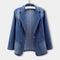 Blazer da donna in denim e stile moderno