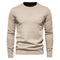 Klassisk herre-trøje med rund hals | Elegant slim fit